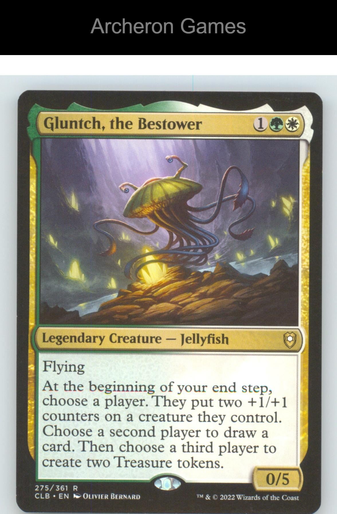 Gluntch, the Bestower CLB 275 R MTG Card NM/EX+