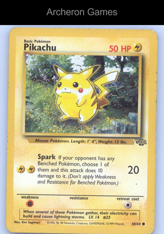 Pokemon Card Pikachu JU 60/64 C Jungle Unlimited