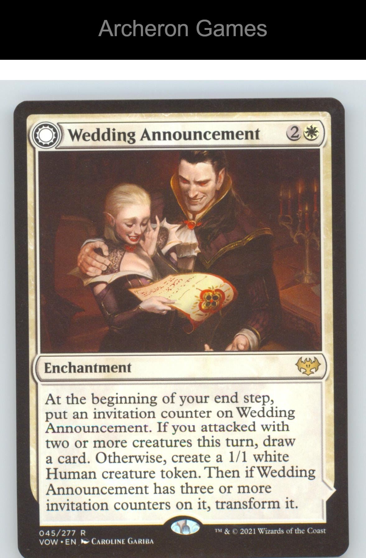 Wedding Announcement VOW 45 R MTG Card NM/EX+