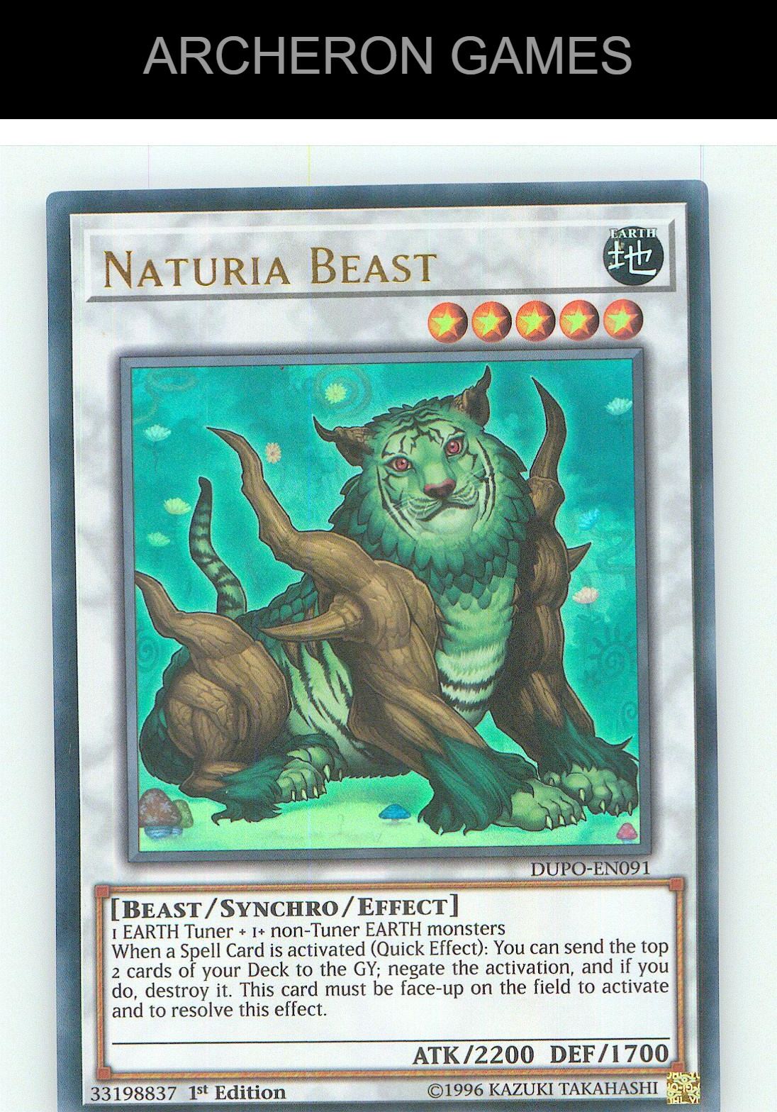 Naturia Beast Ultra Rare YUGIOH Card Unlimited