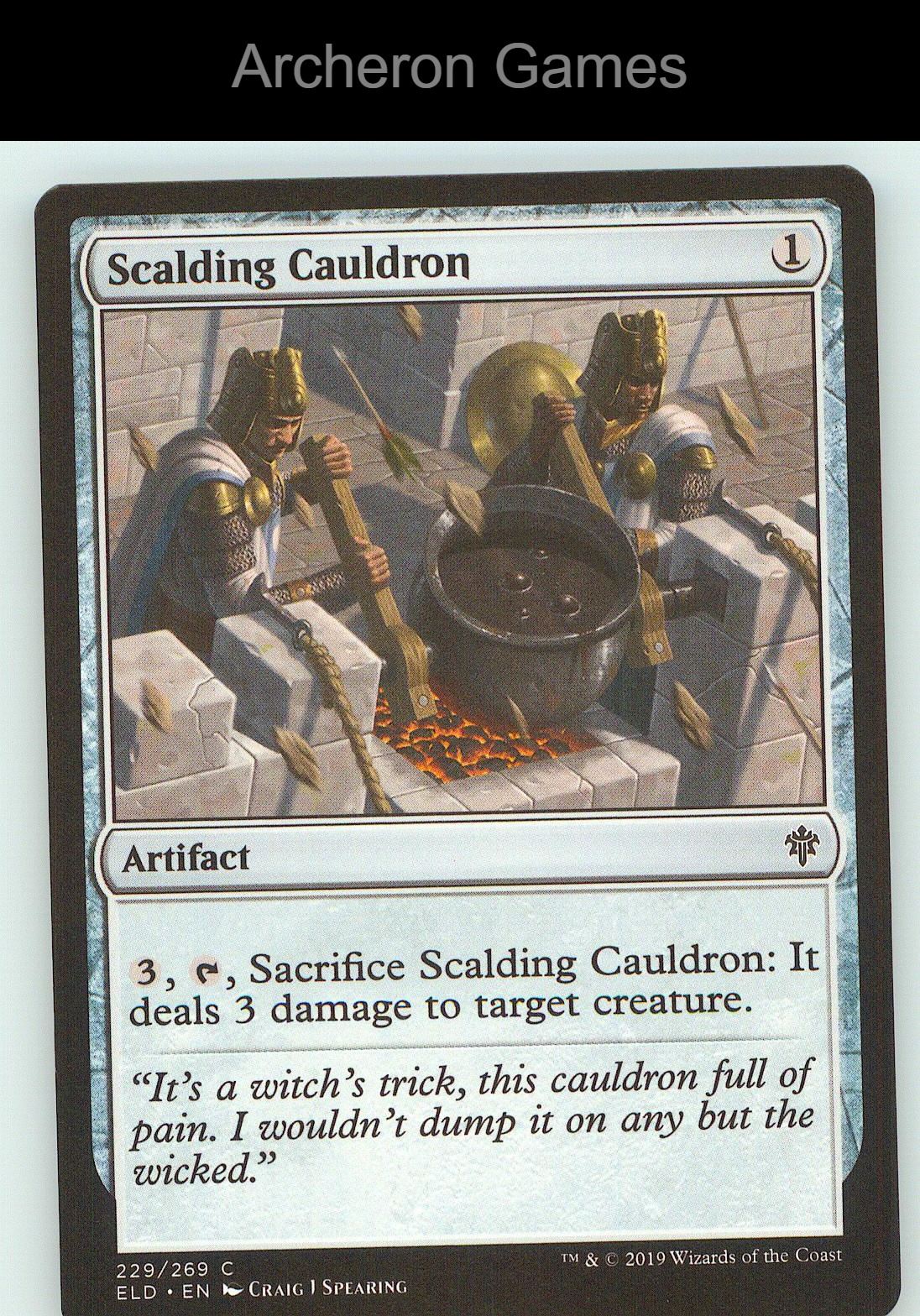 Scalding Cauldron ELD 229 C MTG Card NM/EX+