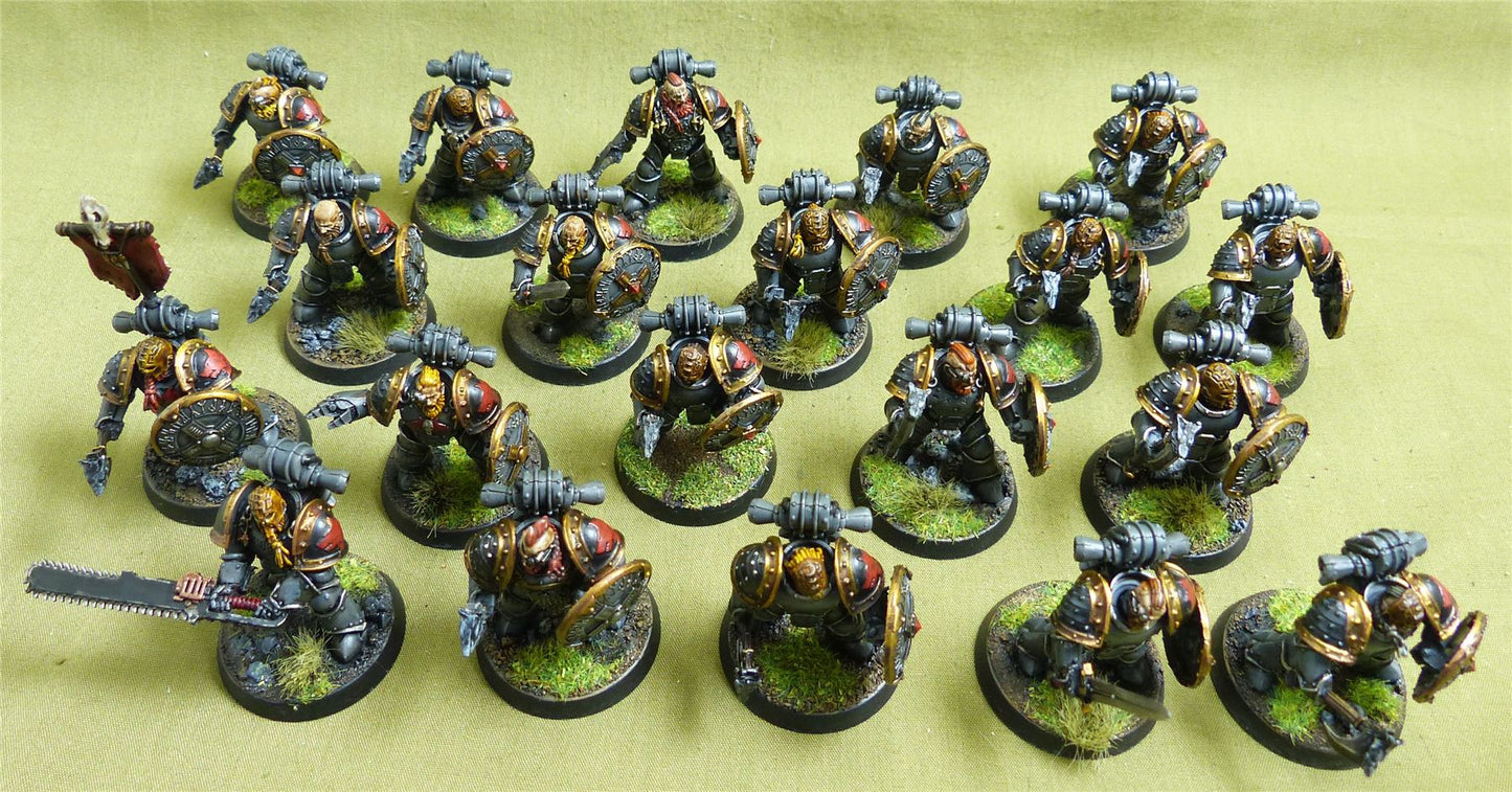 MKIII Tactical Squad with Upgrades painted - Space Wolves - Warhammer Horus Heresy #4XM