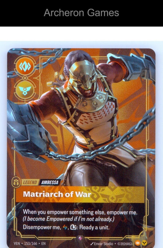 Ambessa - Matriarch of War VEN 153/166 R Vendetta Riftbound Card