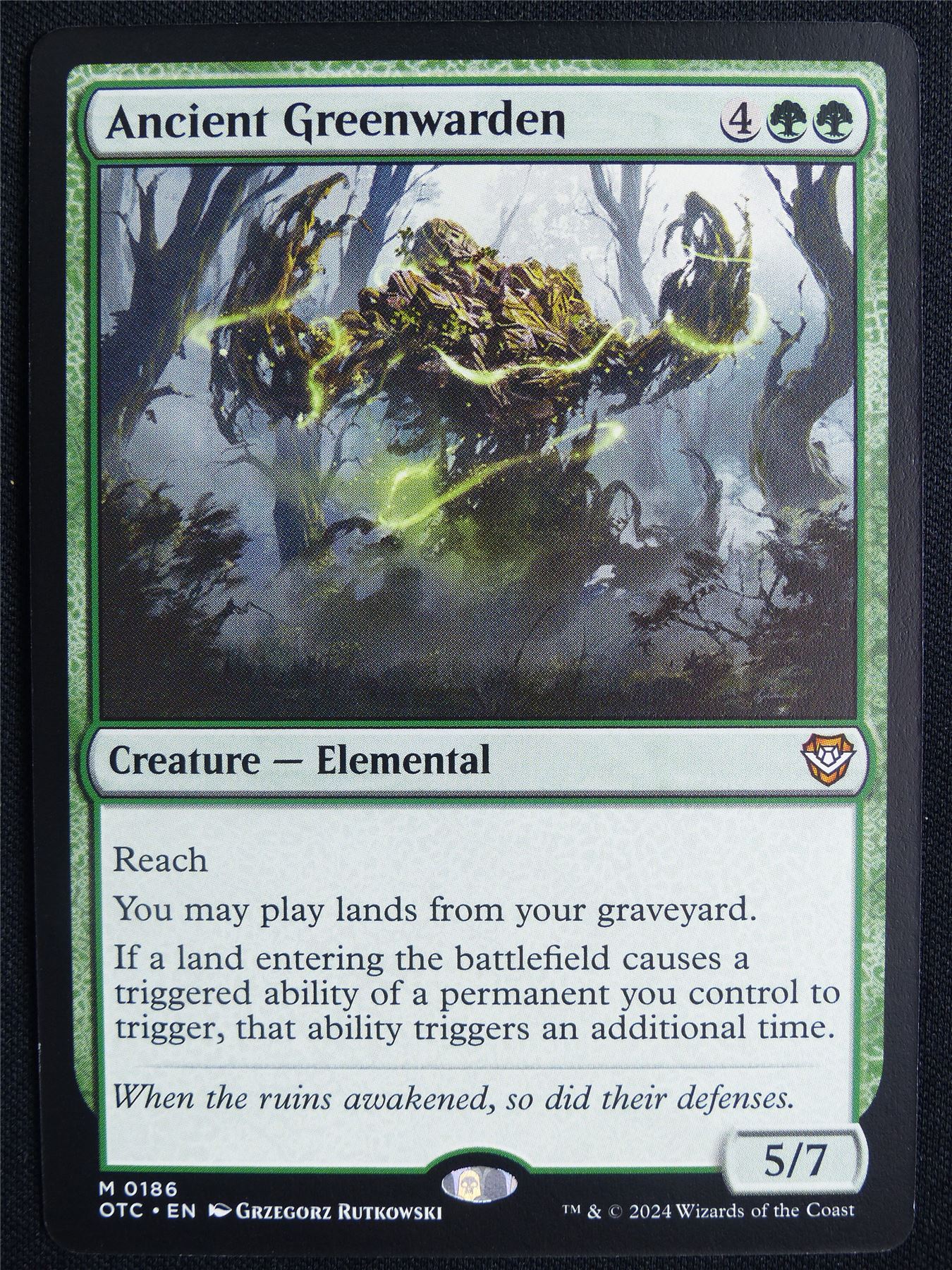 Ancient Greenwarden - OTC - Mtg Card #5MS