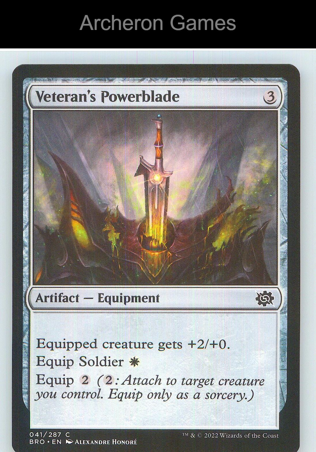 Veteran's Powerblade BRO 41 C MTG Card NM/EX+