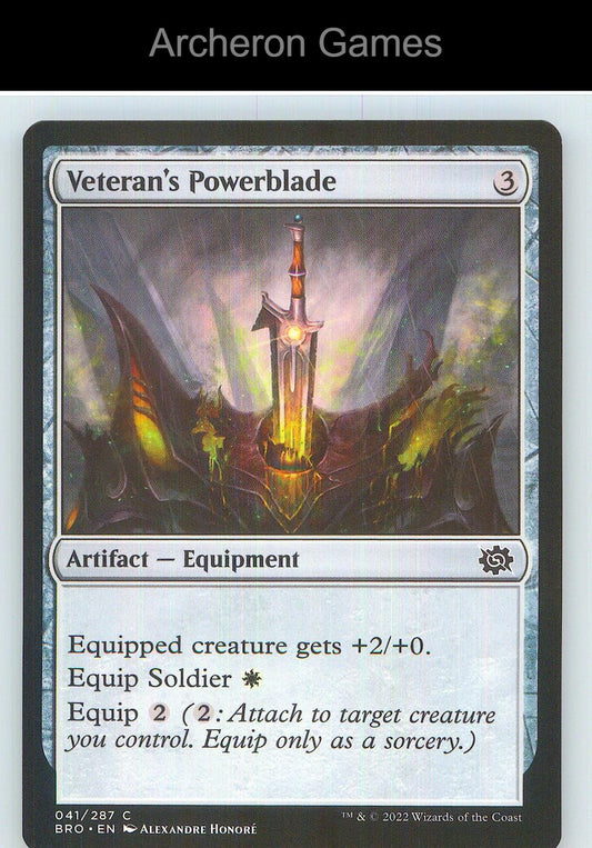 Veteran's Powerblade BRO 41 C MTG Card NM/EX+