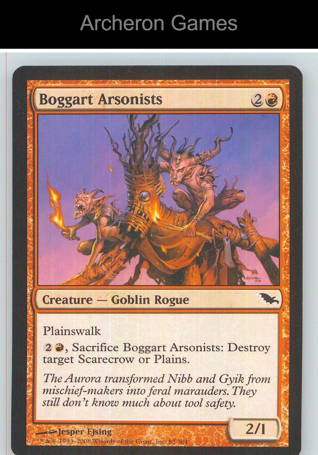 Boggart Arsonists PLST 85/301 C MTG Card NM/EX+