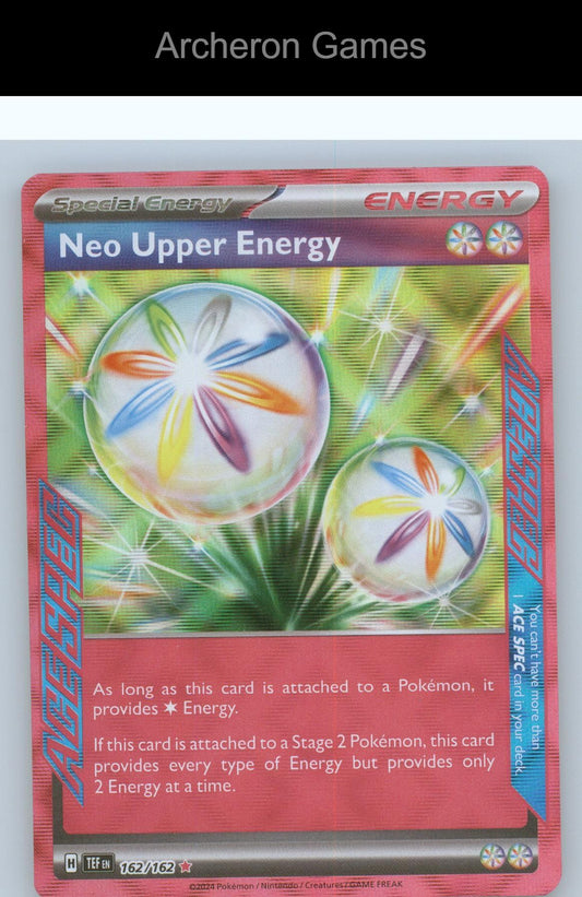 Pokemon Card Neo Upper Energy 162/162 HOLO ACE SPEC Rare Prize Pack Series Cards
