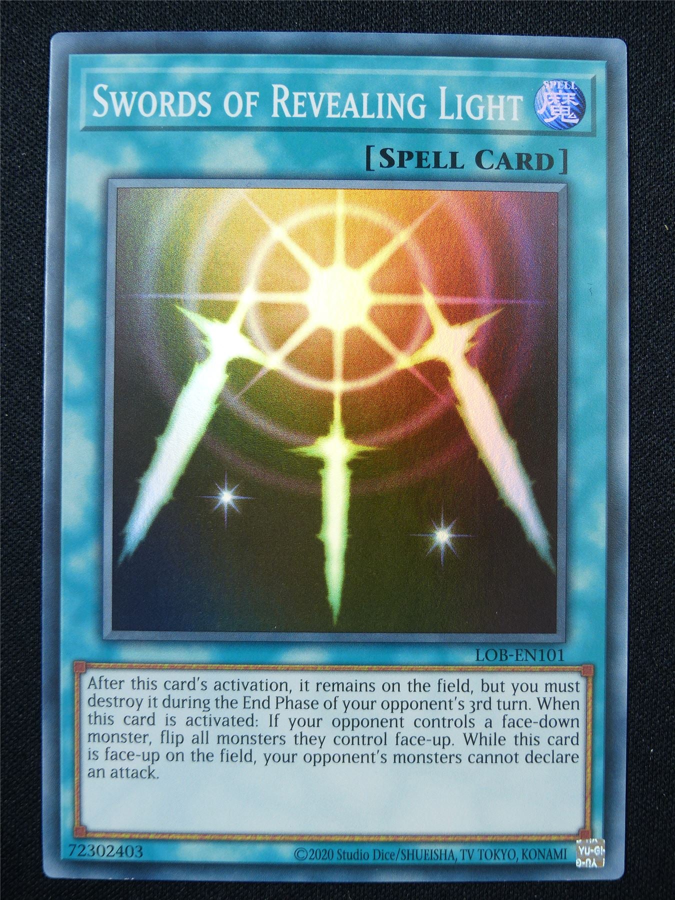 Swords of Revealing Light LOB Super Rare - Yugioh Card #38A
