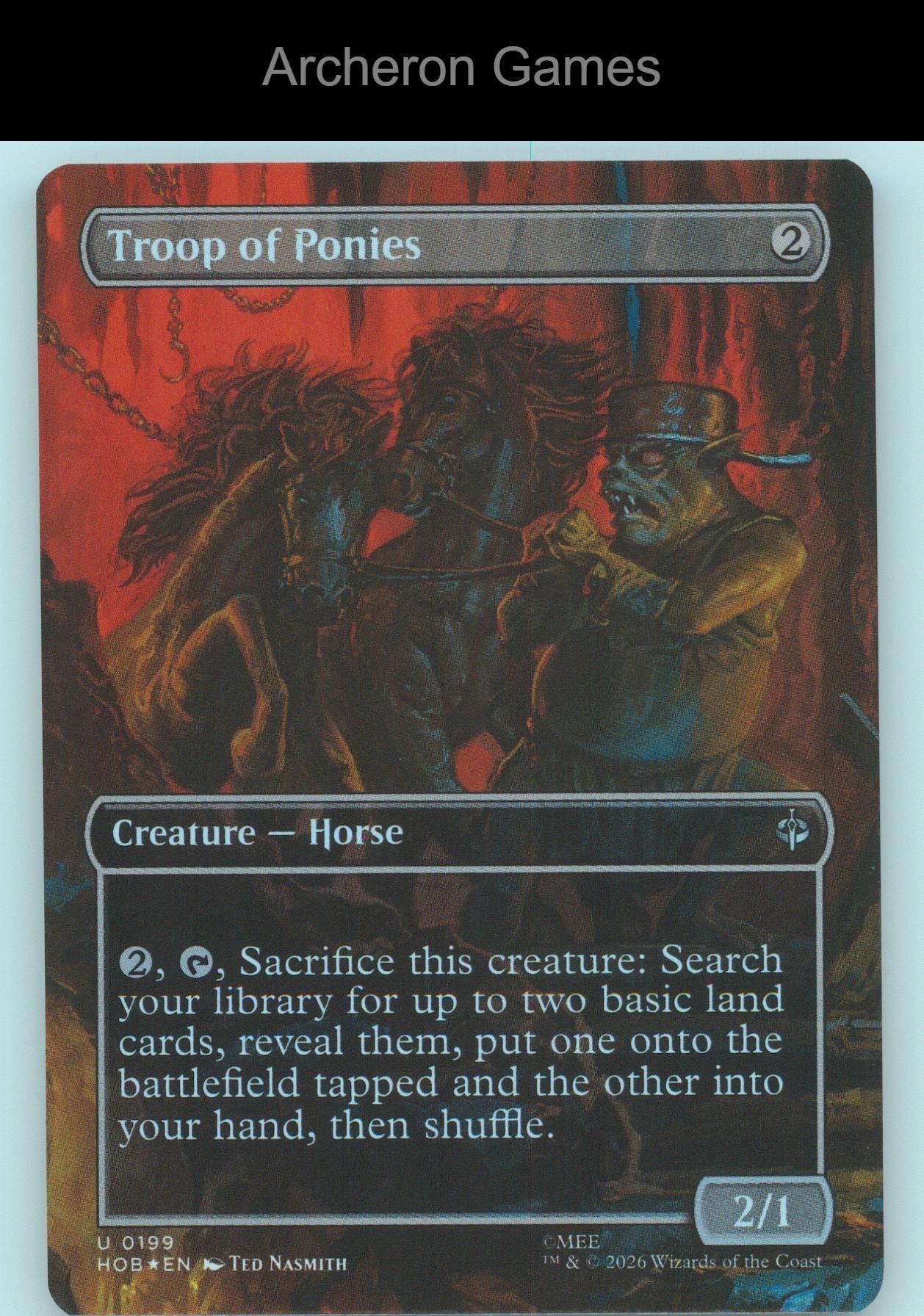 Troop of Ponies (Borderless) HOB 199 UC MTG Card The Hobbit