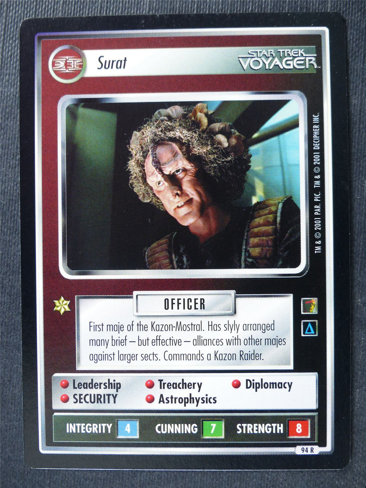 Surat - Voyager - Star Trek Card #4WO