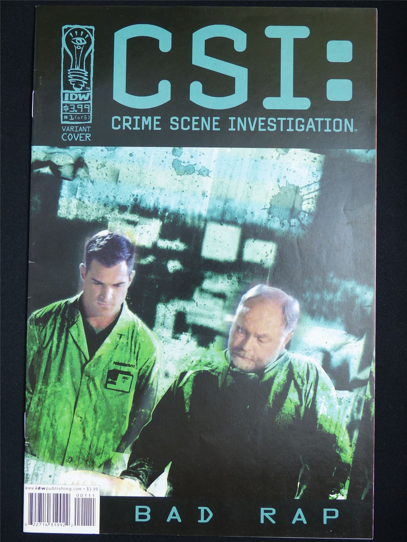 CSI Crime Scene Investigation: Bad Rap #1 Variant - IDW Comic #5L4