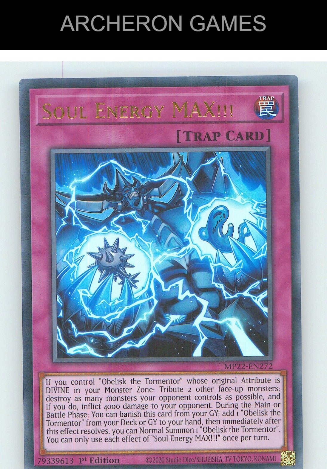 Soul Energy MAX!!! Ultra Rare YUGIOH Card 1st Edition