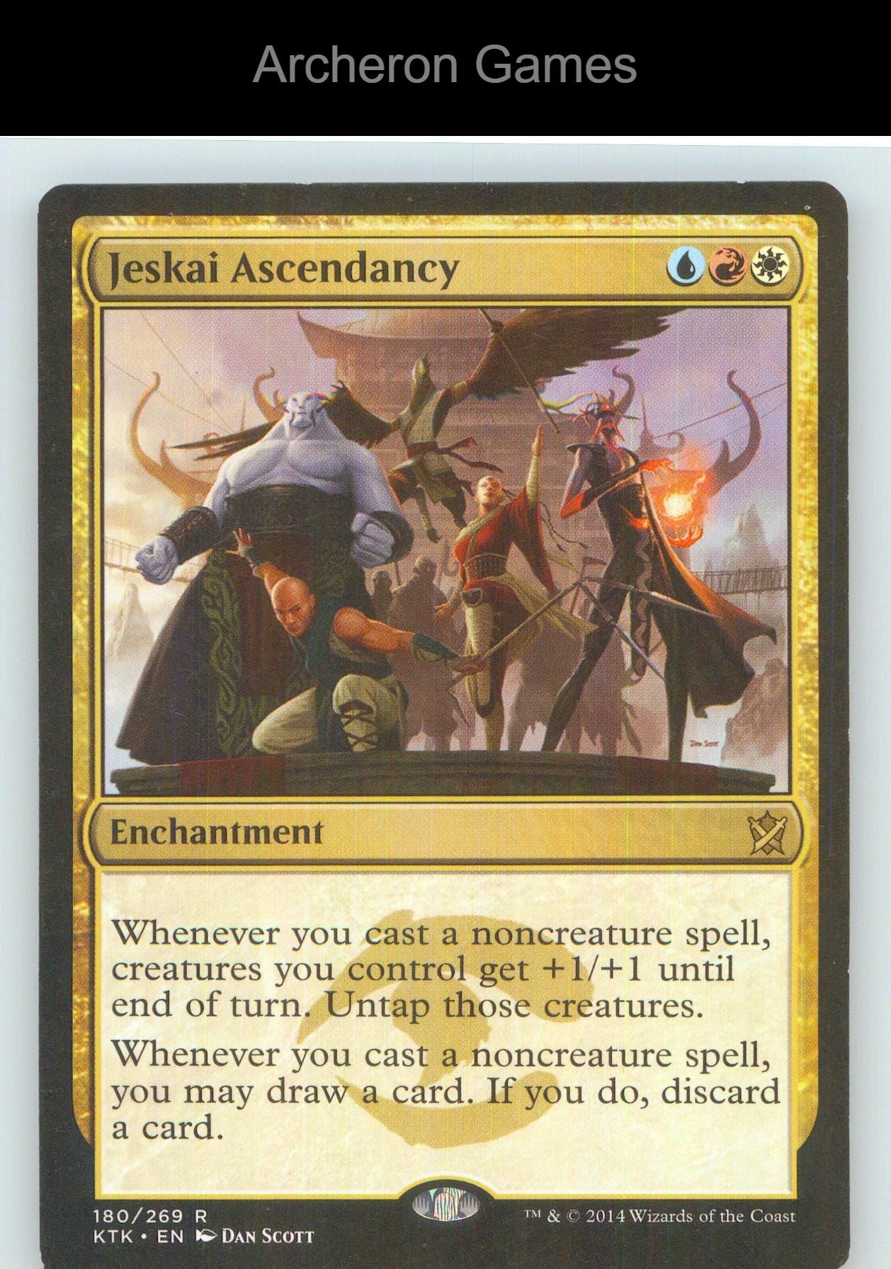 Jeskai Ascendancy KTK 180 R MTG Card NM/EX+