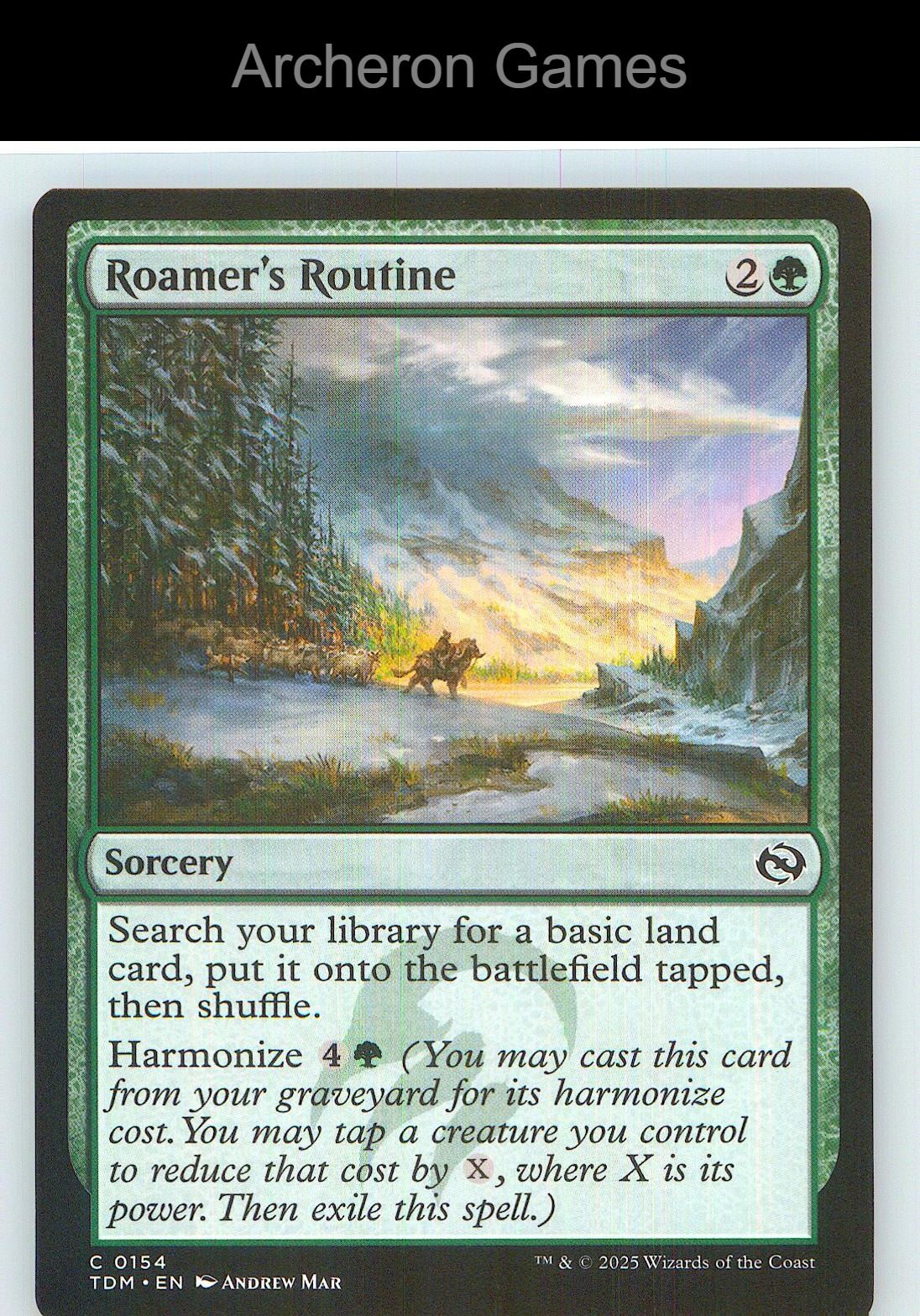 Roamer's Routine TDM 154 C MTG Card NM/EX+