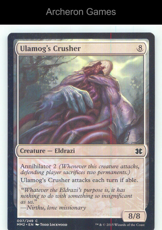 Ulamog's Crusher MM2 7 C MTG Card NM/EX+