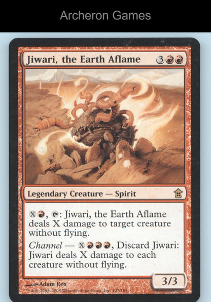 Jiwari, the Earth Aflame 107 R MTG Card Saviors of Kamigawa
