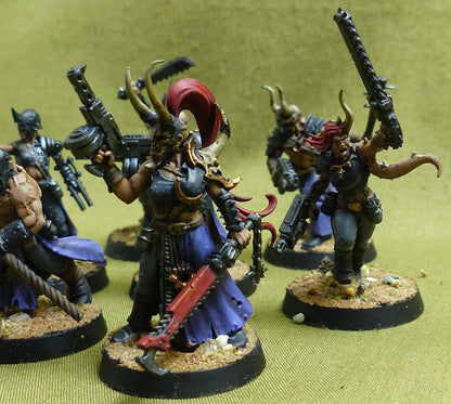 Chaos Cultists set of 8 painted - Chaos Space Marines - Warhammer 40K #17K