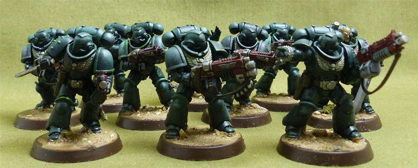 Intercessor Squad painted - Dark Angels - Warhammer 40K #3JI