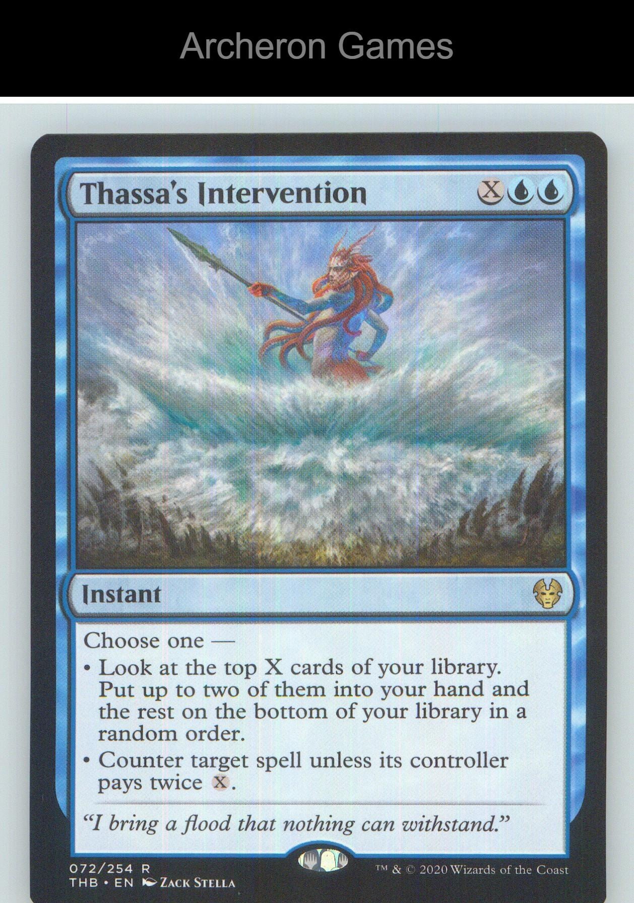 Thassa's Intervention THB 72 R MTG Card NM/EX+