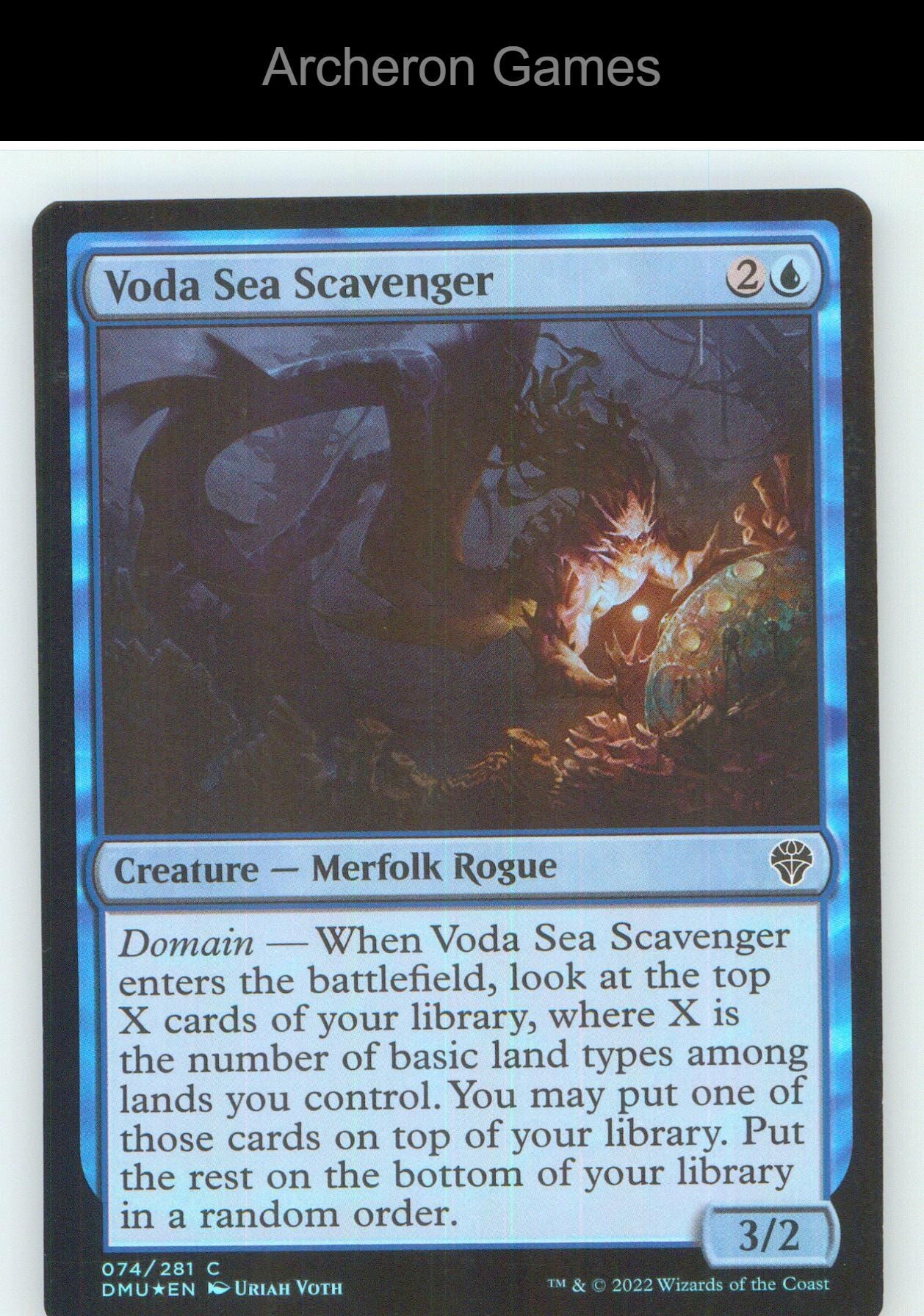 Voda Sea Scavenger DMU 74 C MTG Card NM/EX+ Foil