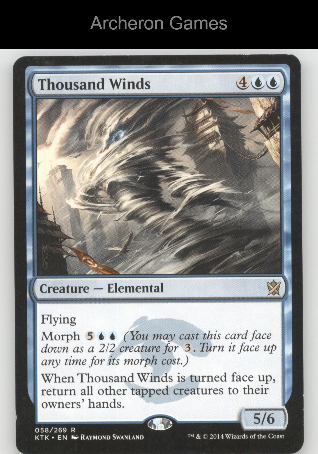 Thousand Winds 58 R MTG Card Duel Decks: Speed vs. Cunning