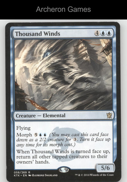 Thousand Winds 58 R MTG Card Duel Decks: Speed vs. Cunning
