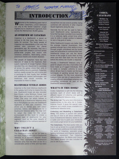 Catachans 3rd Edition Codex 2000 Softback - Warhammer 40K #1PF