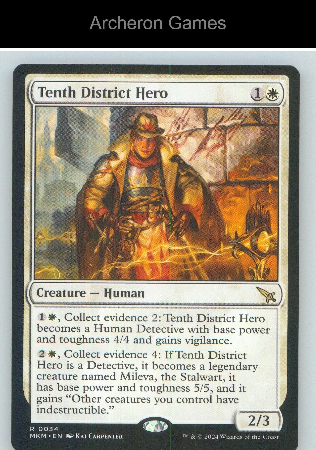 Tenth District Hero MKM 34 R MTG Card NM/EX+