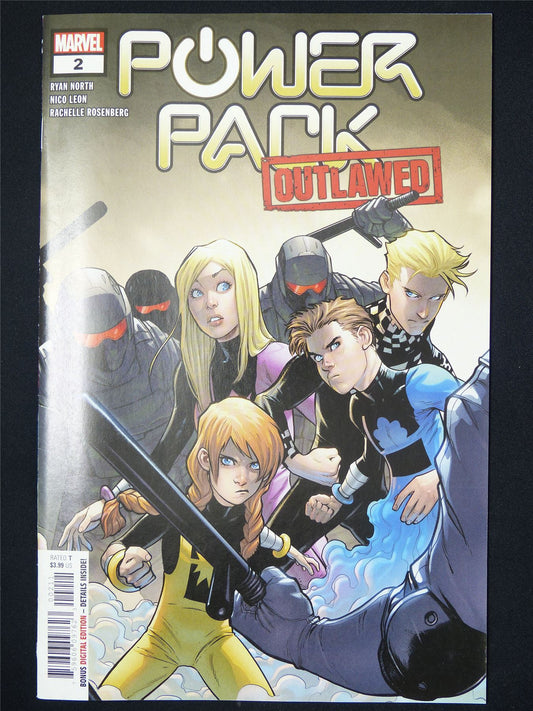 POWER Pack: Outlawed #2 - B&B Marvel Comic #8H8