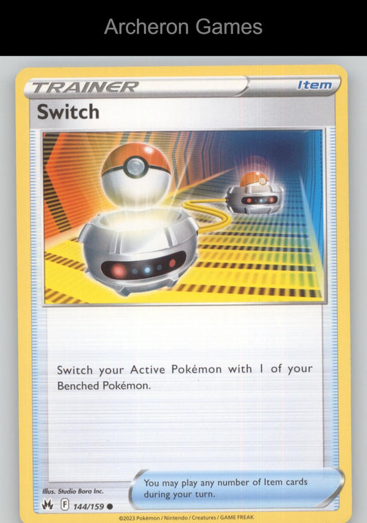 Pokemon Card Switch CRZ 144/159 C Crown Zenith