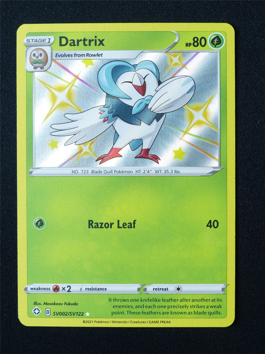 Dartrix SV002/SV122 Shiny Holo - Pokemon Card #5UJ