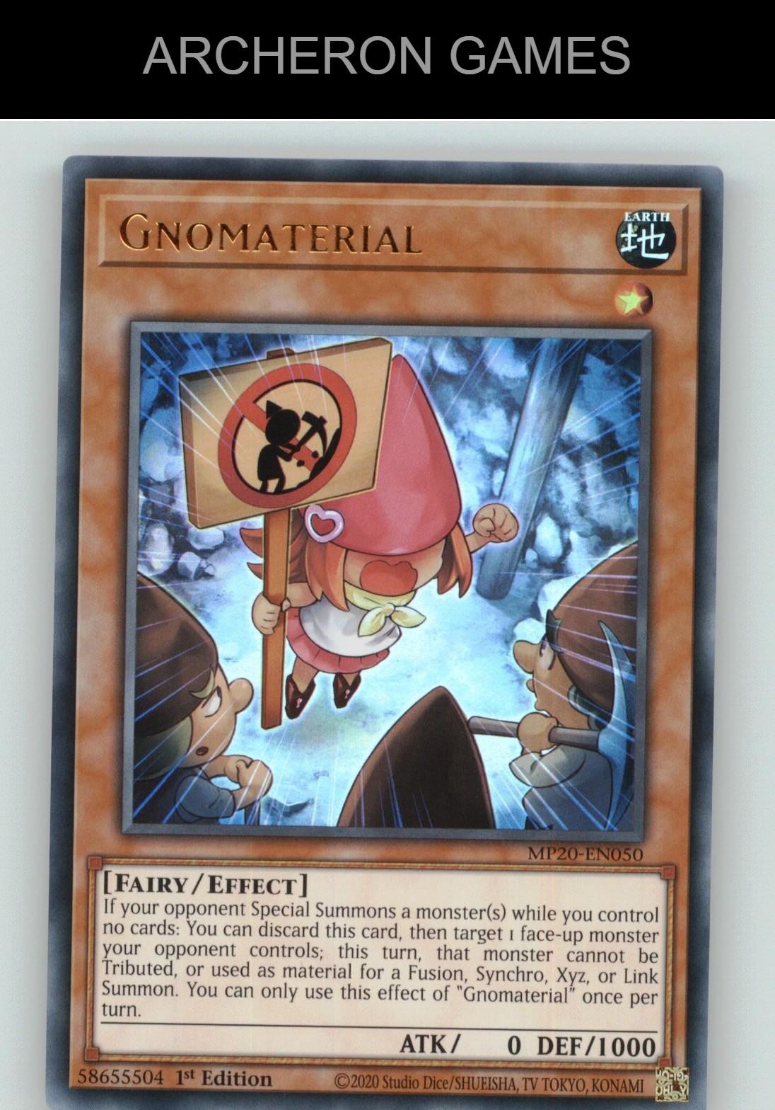 Gnomaterial Ultra Rare YUGIOH Card