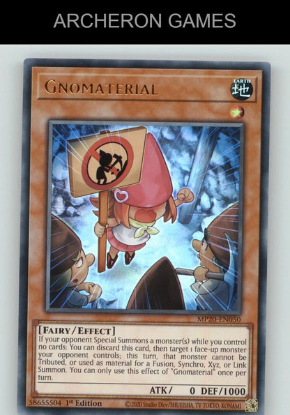 Gnomaterial Ultra Rare YUGIOH Card