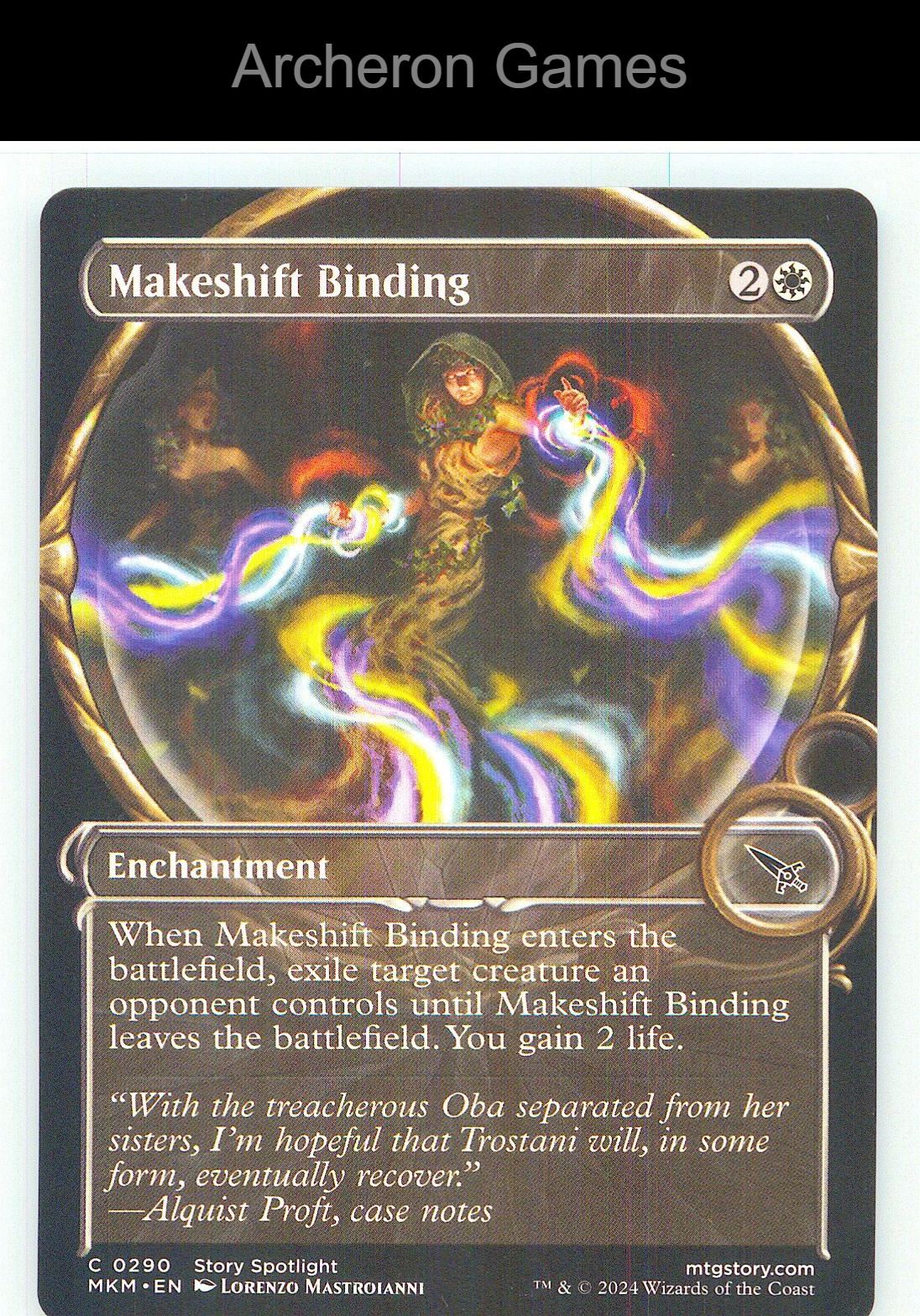 Makeshift Binding (Showcase) MKM 290 C MTG Card NM/EX+