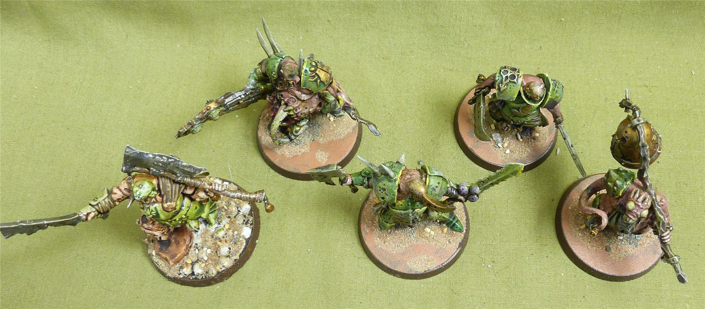 Putrid Blightkings painted - Forces of Nurgle - Warhammer AoS #FG