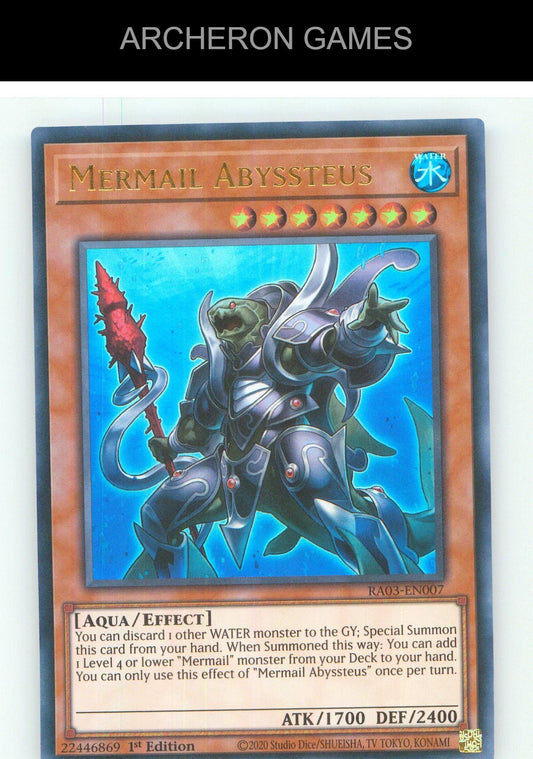 Mermail Abyssteus (UR) UR YUGIOH Card 1st Edition