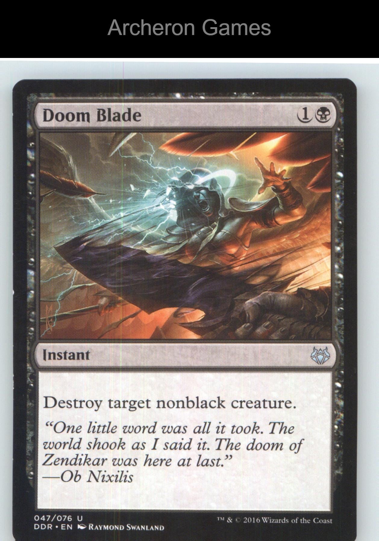 Doom Blade NPN 47 UC MTG Card NM/EX+