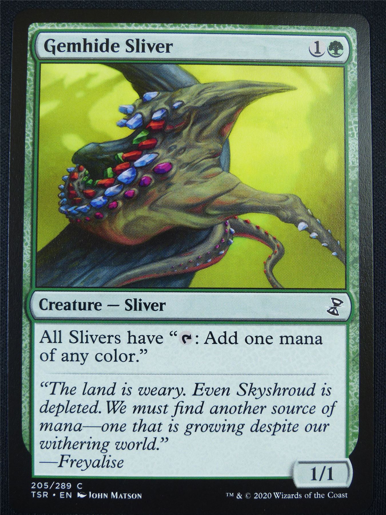 Gemhide Sliver - TSR - Mtg Card #56R