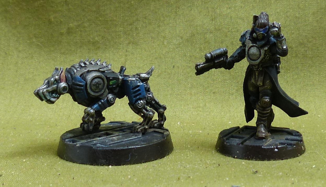 Scrutinator-Primus Servalen painted - Enforcer - Warhammer Necromunda #5CG