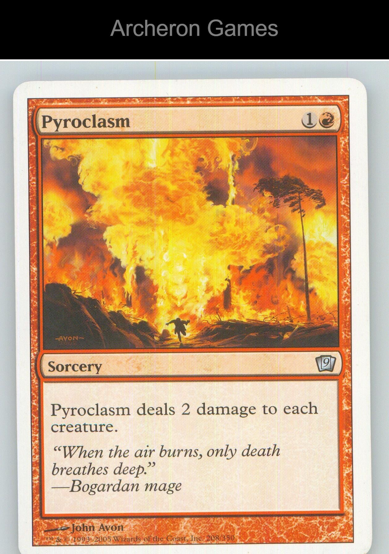 Pyroclasm 8ED 210 UC MTG Card NM/EX+