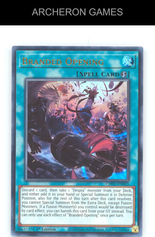 Branded Opening Ultra Rare YUGIOH Card 1st Edition