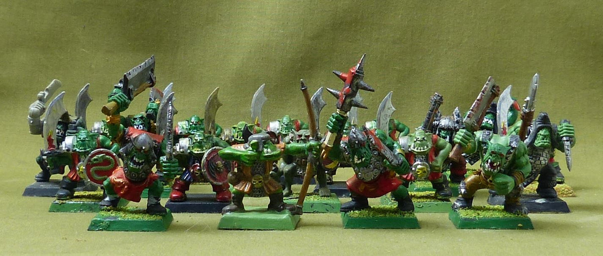 Classic Orc Warriors painted - Orcs & Goblins - Warhamer Fantasy #4WT