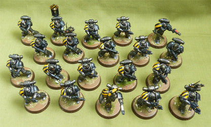 MKVI Tactical Squad painted - Iron Warriors - Warhammer Horus Heresy #1QM