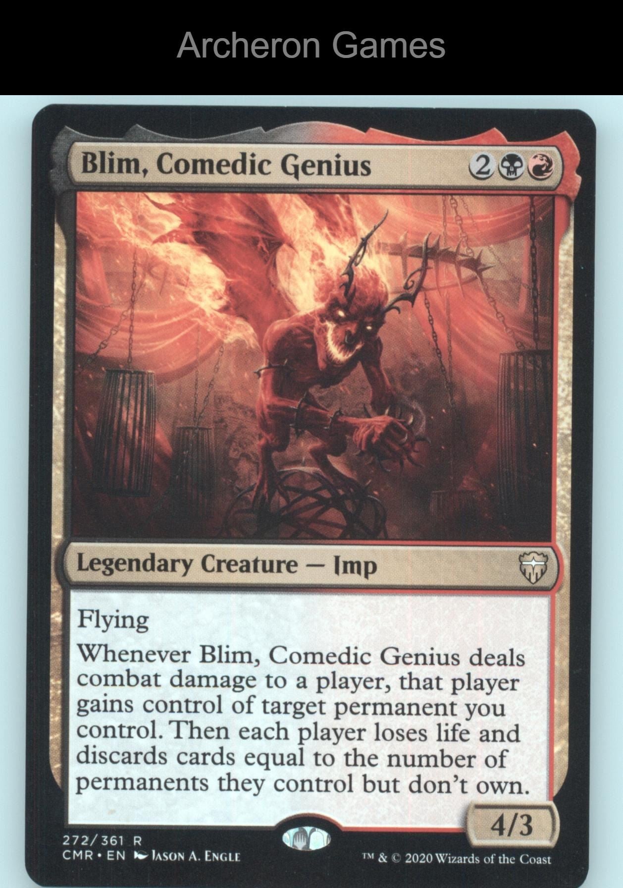 Blim, Comedic Genius 272 R MTG Card Commander Legends