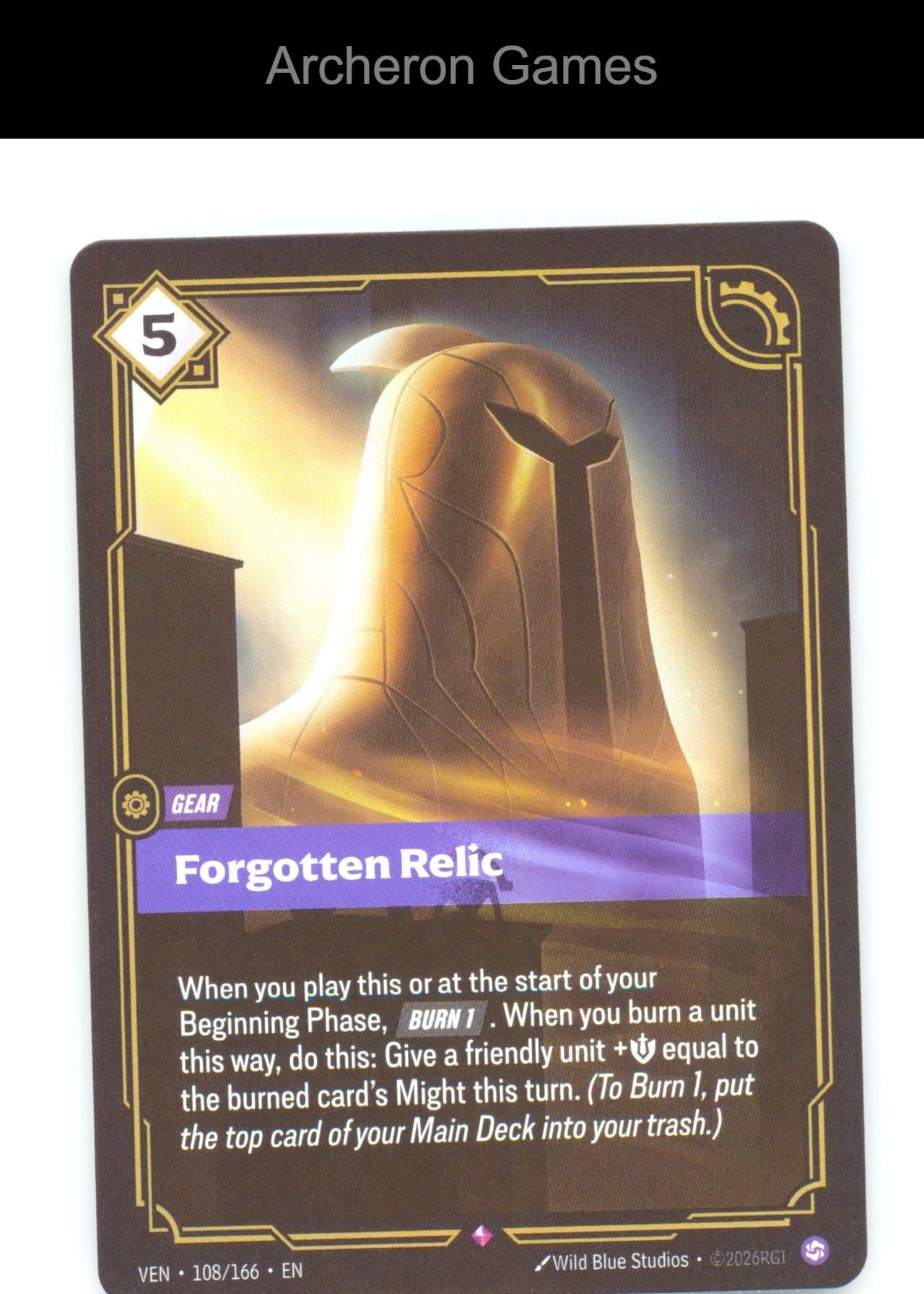 Forgotten Relic VEN 108/166 R Vendetta Riftbound Card Foil