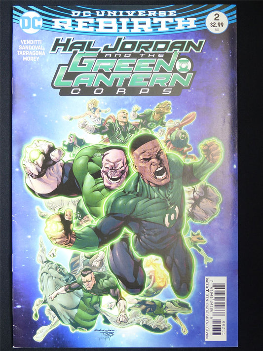 Hal Jordan and the GREEN Lantern Corps #2 Rebirth - DC Comic #68D