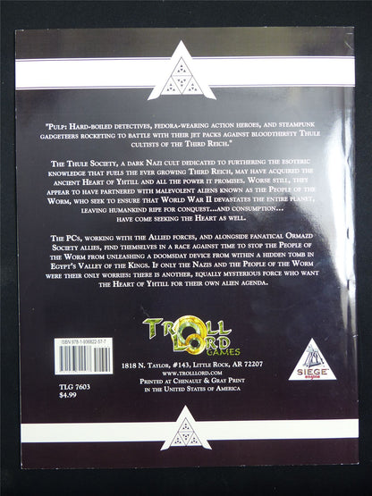 Amazing Adventures: Day of the Worm Booklet  - Troll Lord Games Roleplay Softback #B6