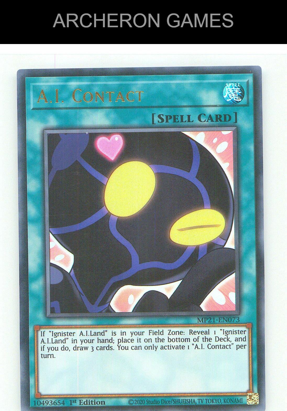 A.I. Contact Ultra Rare YUGIOH Card 1st Edition