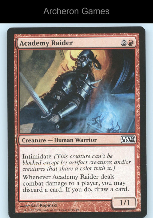 Academy Raider 124 C MTG Card Magic 2014 (M14)